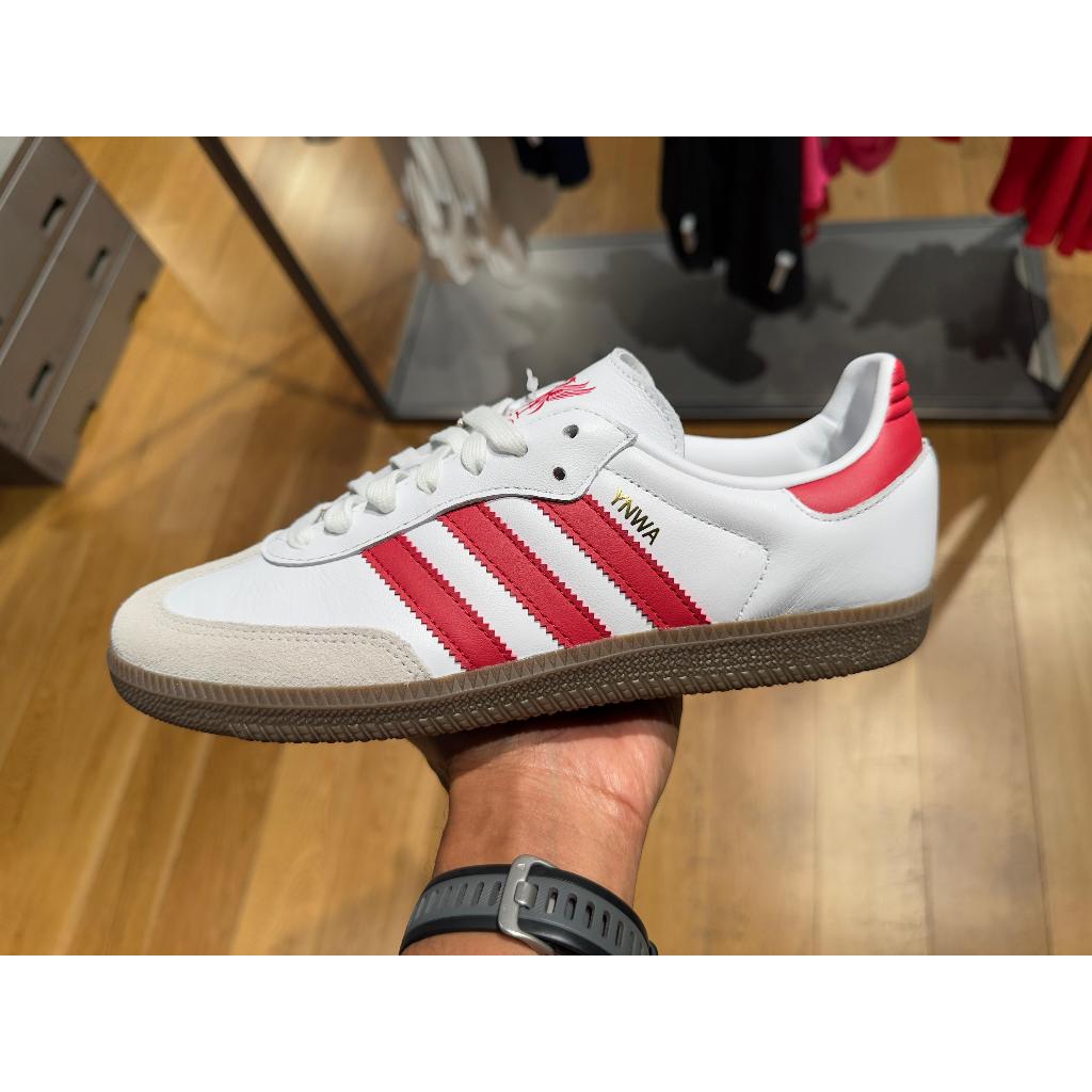 Sepatu Pria adidas Samba Liverpool FC White/Strawberry Red/Gum 100% Original