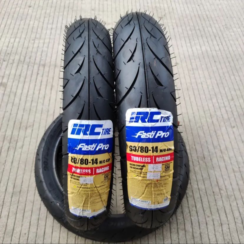 BAN LUAR IRC BEBEK TUBELESS RING FASTI 17 90 80-17 90/80-14 FASTI 2 FASTI PRO