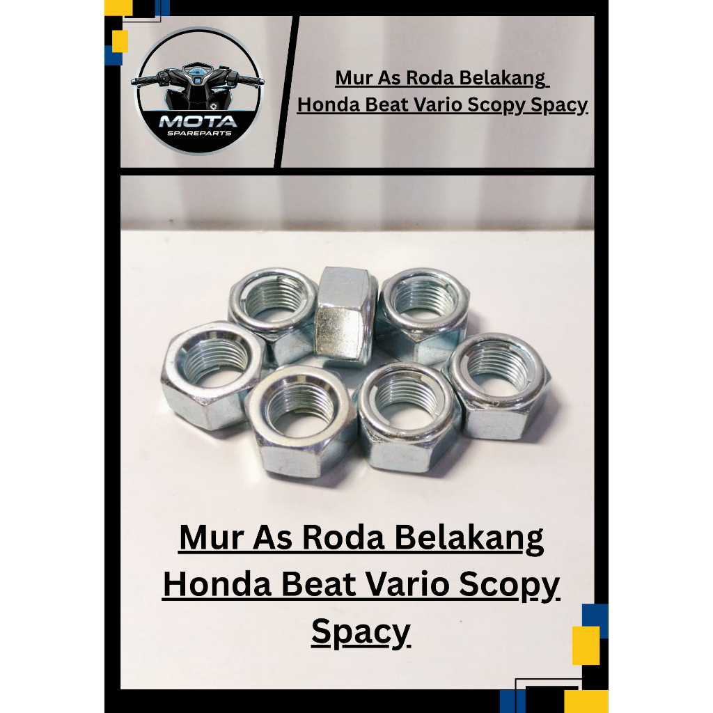 Mur As Roda Belakang Honda Beat Vario Scopy Spacy