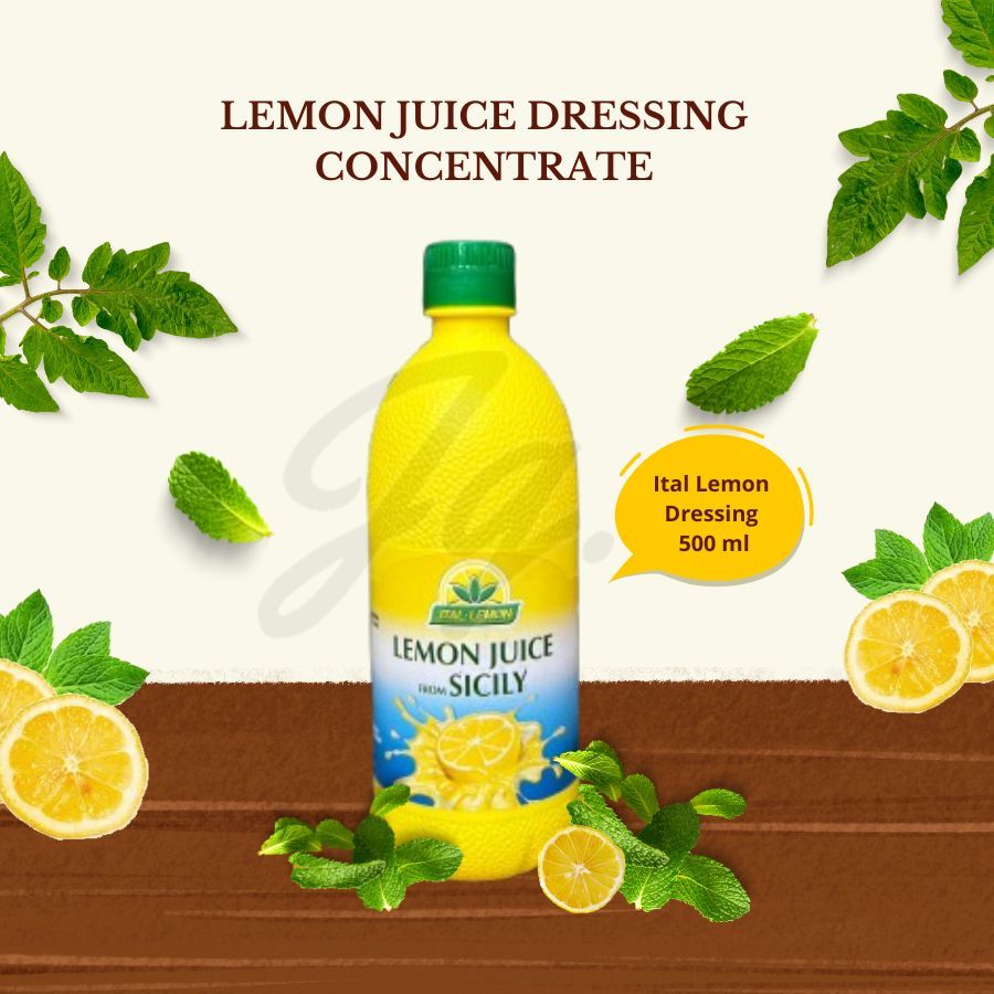 Ital Lemon Juice Dressing Concentrate From Sicily 500 ML | Ital Lemon Concentrate 500ML