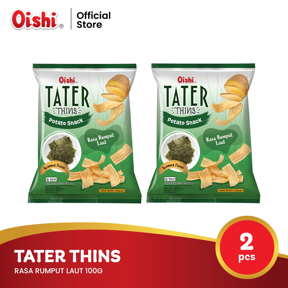 

Tater Thins Rasa Rumput Laut 100g - Twinpack