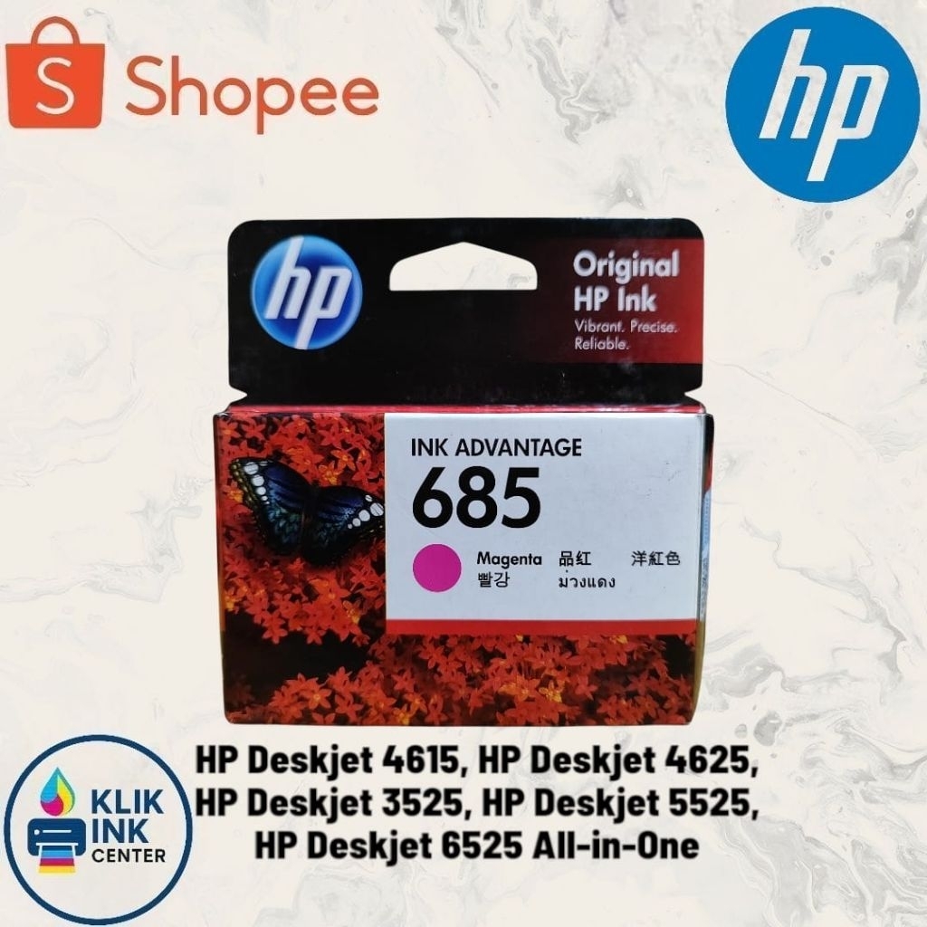 Tinta Hp 685 / Tinta Cartridge Hp 685 Magenta Original
