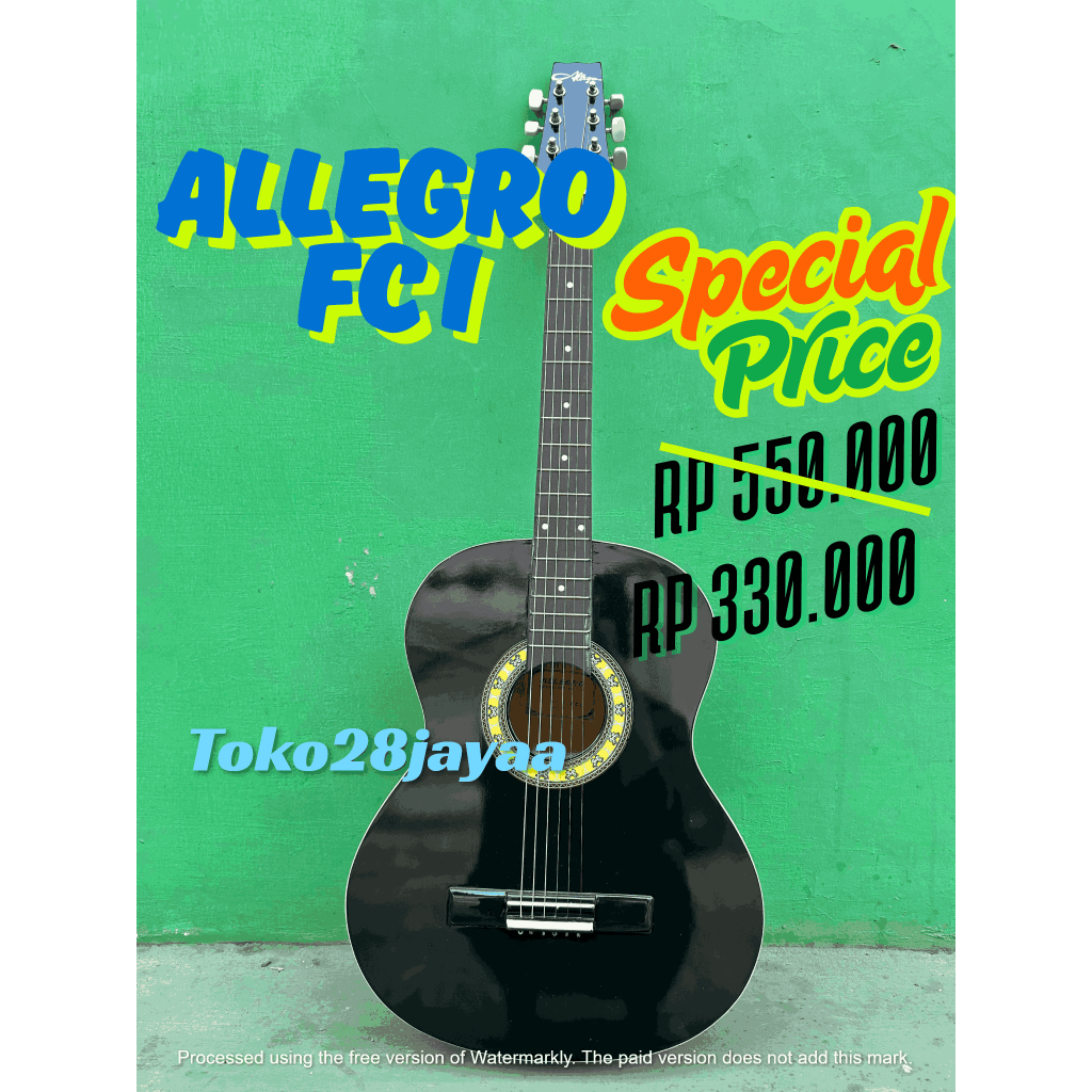 Gitar ALLEGRO FC I HITAM ORIGINAL MURAH