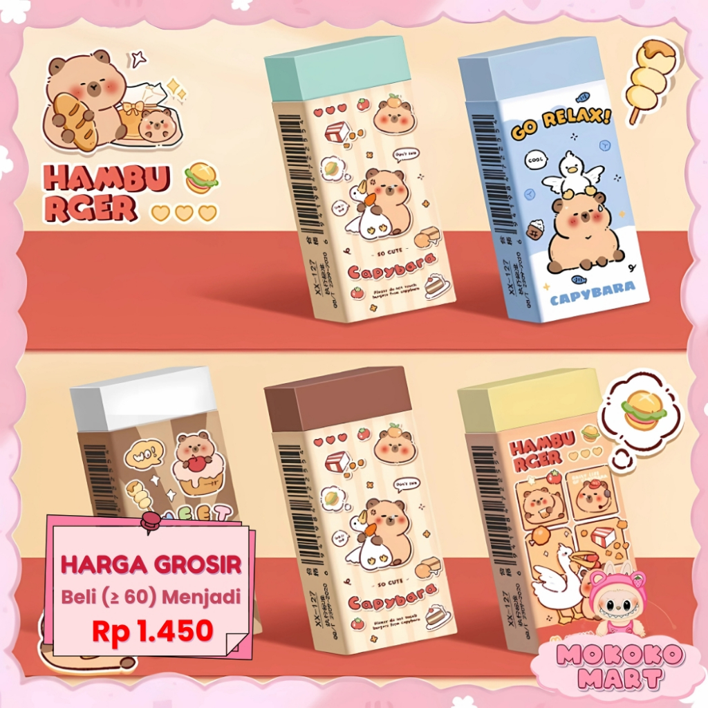 

MM Penghapus Lucu Karakter Penghapus Pensil Astronout Eraser Pencil Alat Tulis Sekolah ATK 1 Pcs