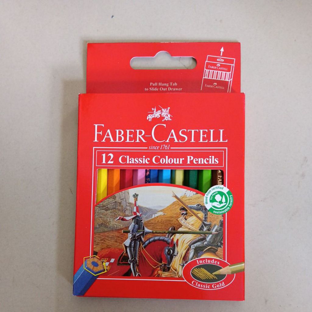 

Pensil Warna 12W Pendek Faber Castell