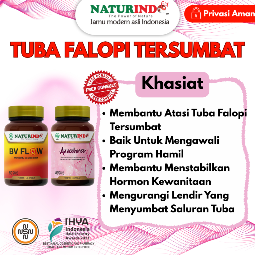 Obat Herbal Tuba Falopi Tersumbat Penyumbatan Saluran Tuba Falopi Non-Paten AZZAHRA BV-FLOW