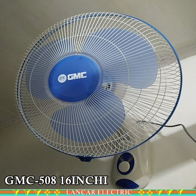 GMC BM-508 Wall Fan 16 inch - Kipas Angin Dinding - Tempel Tembok ORI PROMO MURAH TERLARIS