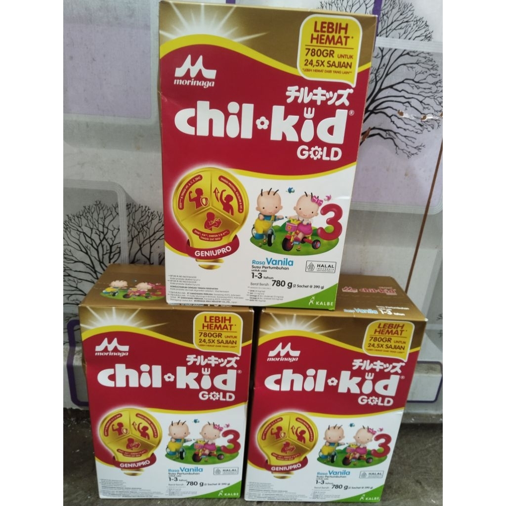 

chilkid usia 1-3 tahun 780gram rasa vanilla exp Oktober-desember 2026