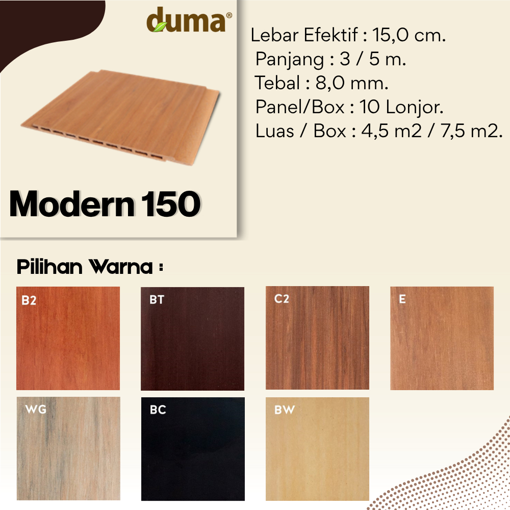 DUMA PANEL WPC Modern 150 // Wallpanel & Plafon