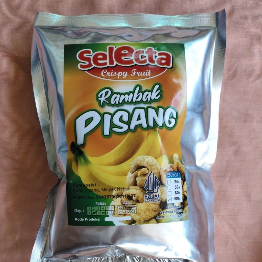 

Rambak Pisang cap Selecta 100gr / keripik pisang