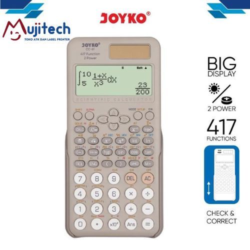 

KALKULATOR JOYKO CC 61 SCIENTIFIC 417 FUNCTIONS