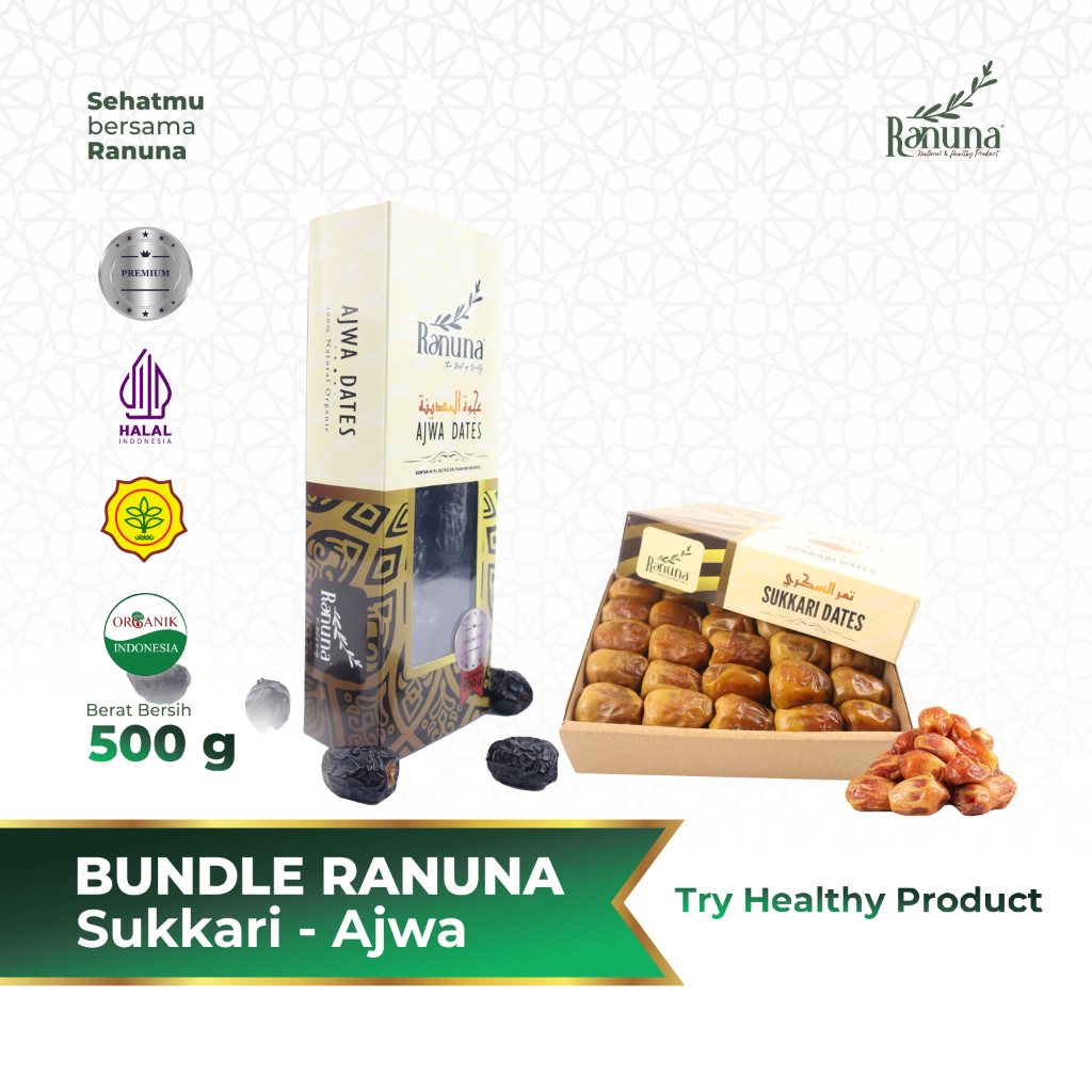 

Ranuna Bundle Sukari + Ajwa MIX 2 pcs 500gr