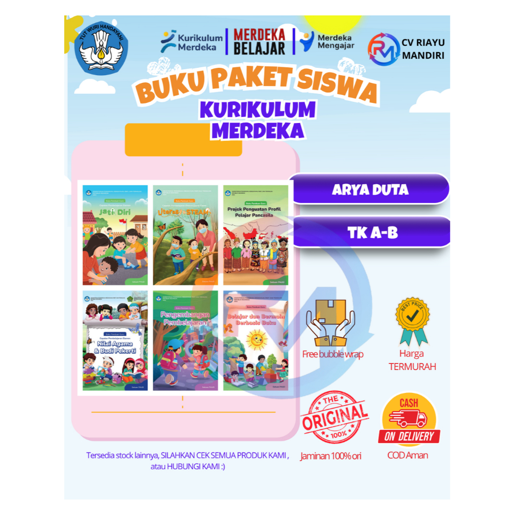 Buku Paket Siswa TK A-B Kurikulum Merdeka