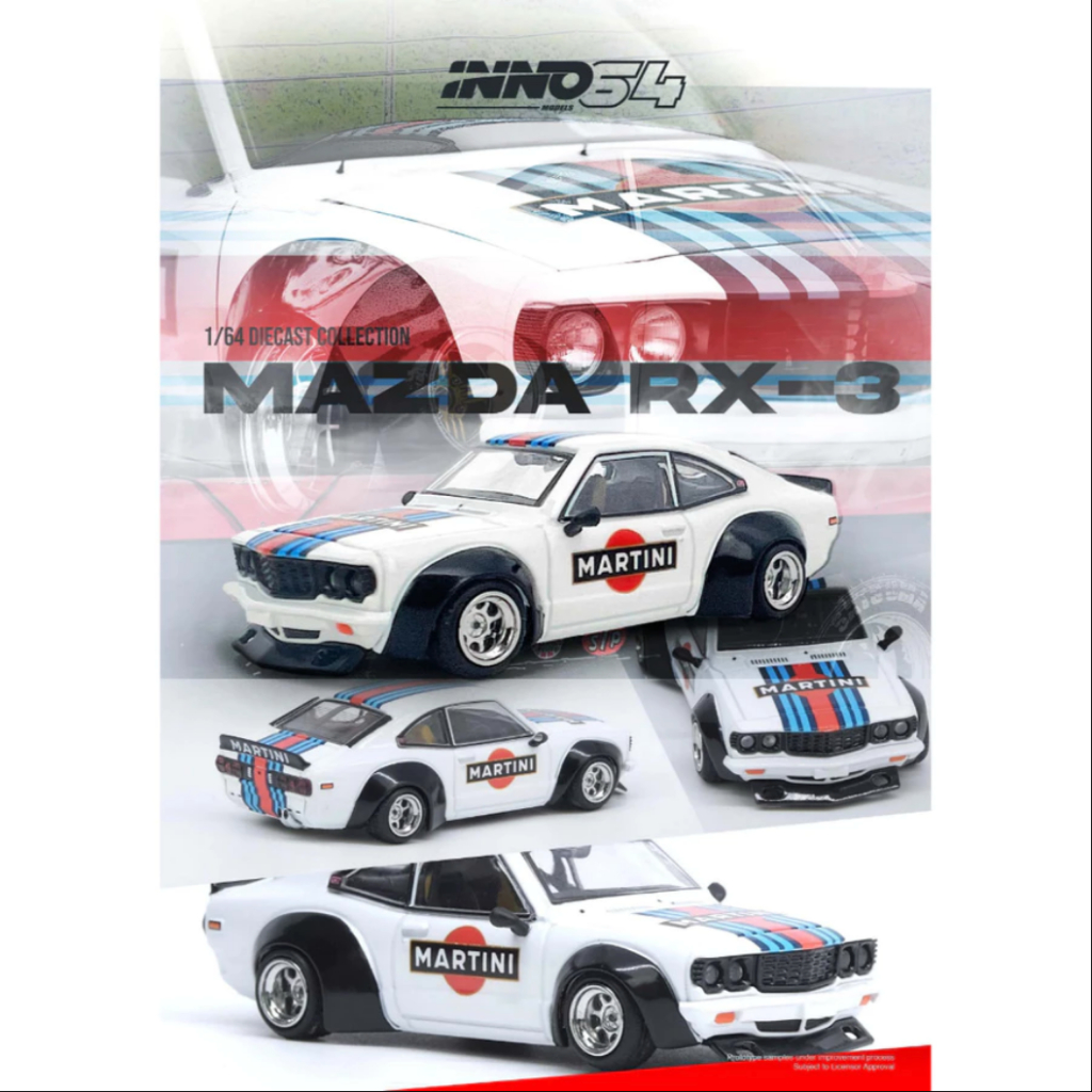 INNO64 MAZDA SAVANNA RX3 "MARTINI RACING" Livery