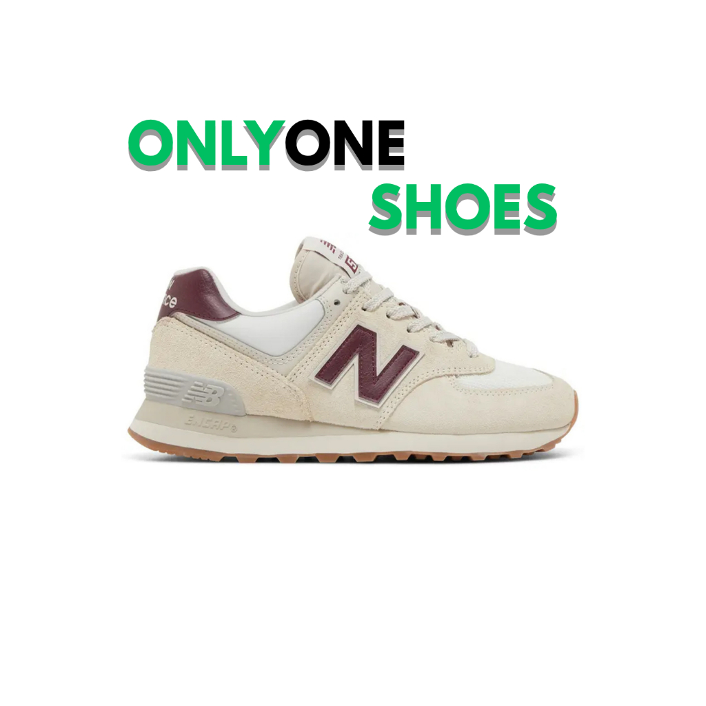 sepatu sneakers 574 MOONBEAM BURGUNDY