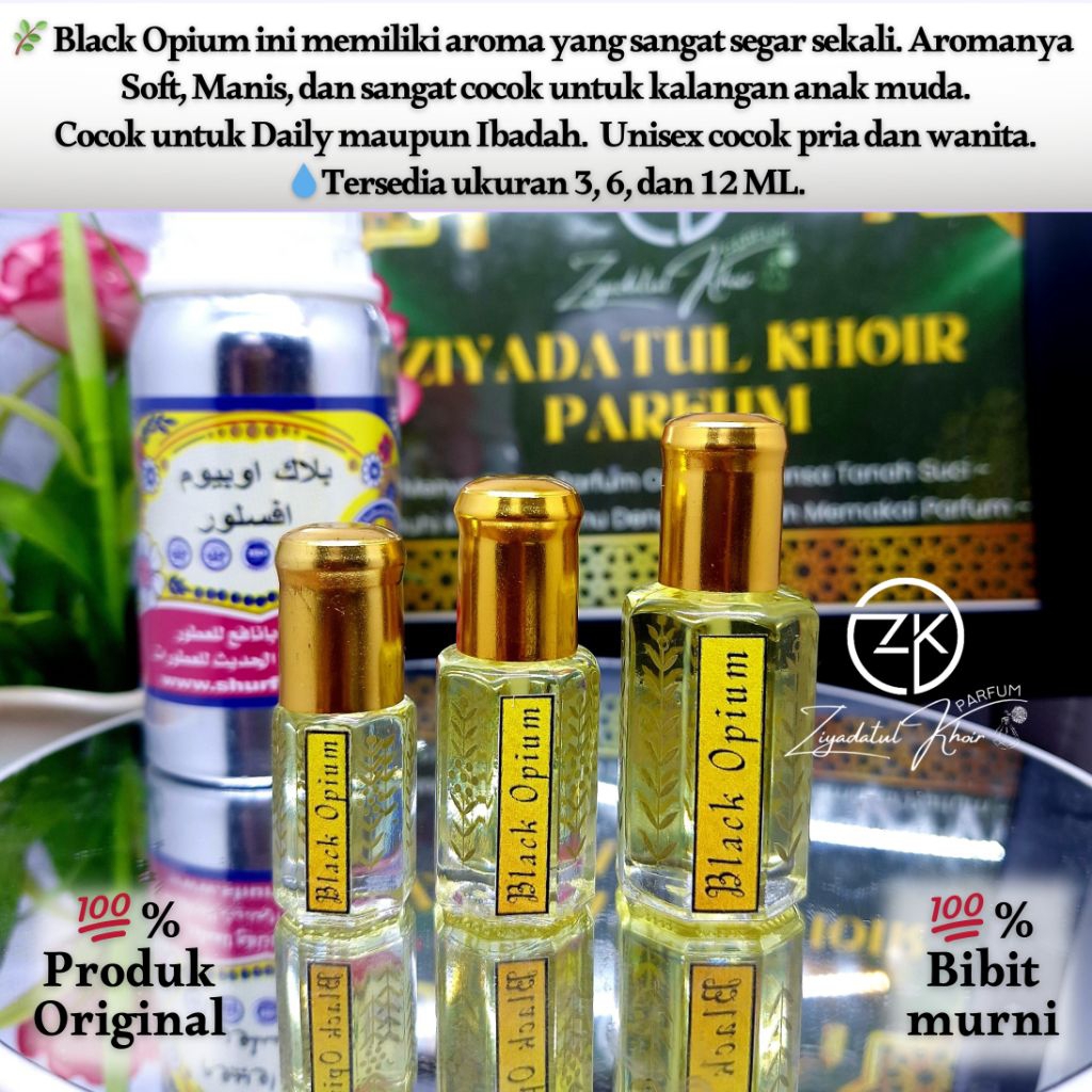 Parfum Black Opium Bibit Murni Asli 100% Original