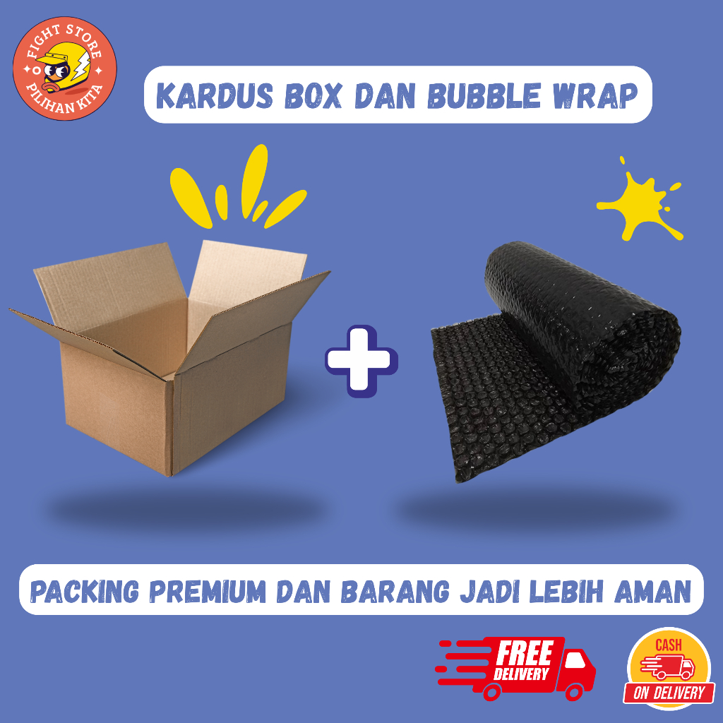 

Packing Premium Kardus Box + Bubble Wrap Aman Cocok Untuk Hadiah dan Hampers