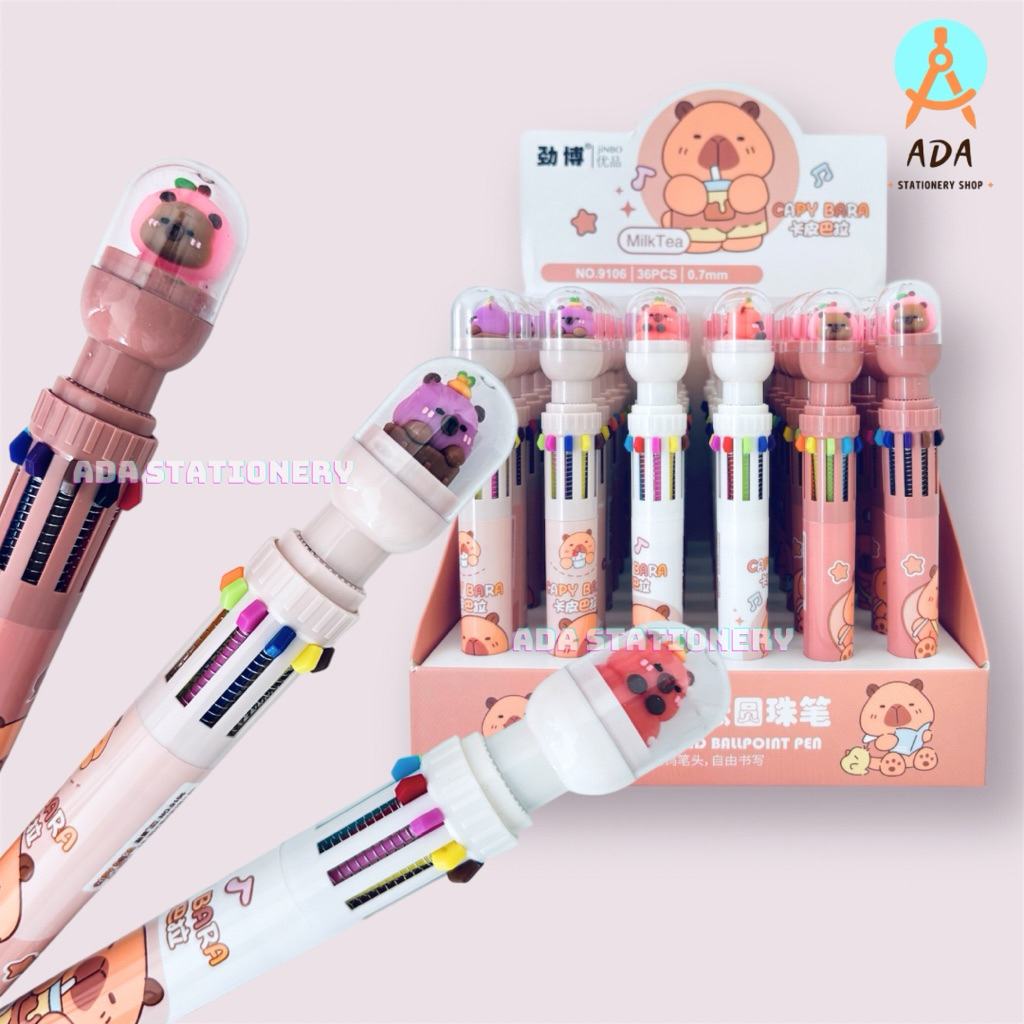 

PEN 10 warna Capybara/ pulpen warna/gelpen warna capy