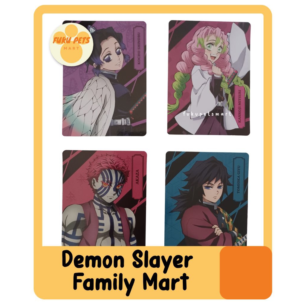 Cup Photocard Demon Slayer Family Mart