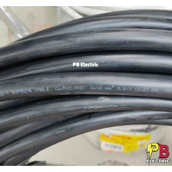 Kabel NYY 4 x 10 mm Merk Supreme / Kabel Tufur 4 x 10 mm Supreme / Kabel Tufur 4x10 Supreme / Kabel 