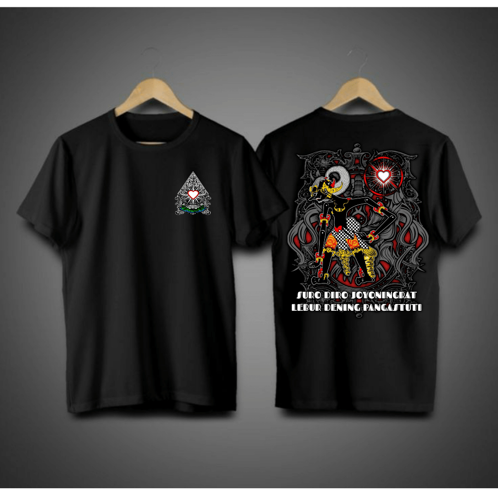 Kaos PSHT Wayang2 | Kaos Distro PSHT | Cotton Combed 30s | Pria dan Wanita