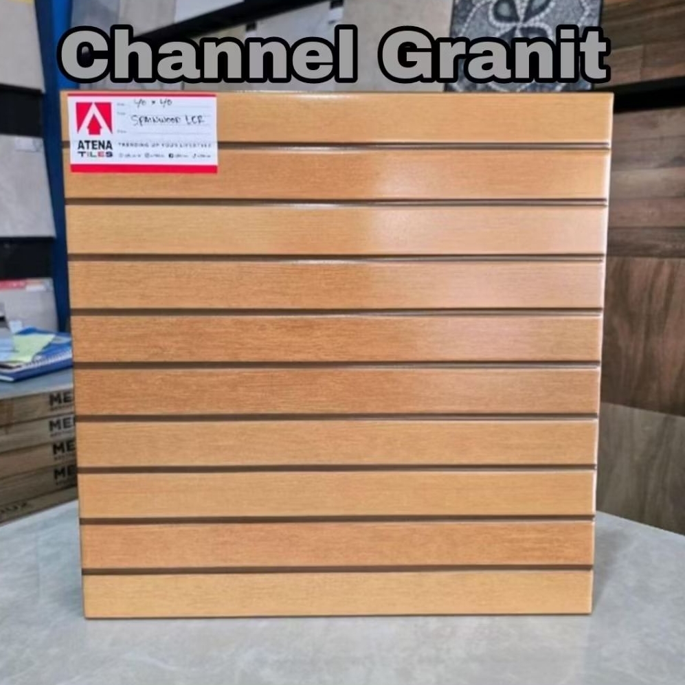 Keramik Lantai 40×40 Motip kayu Parkit Spainwood LCR Attena kW 1