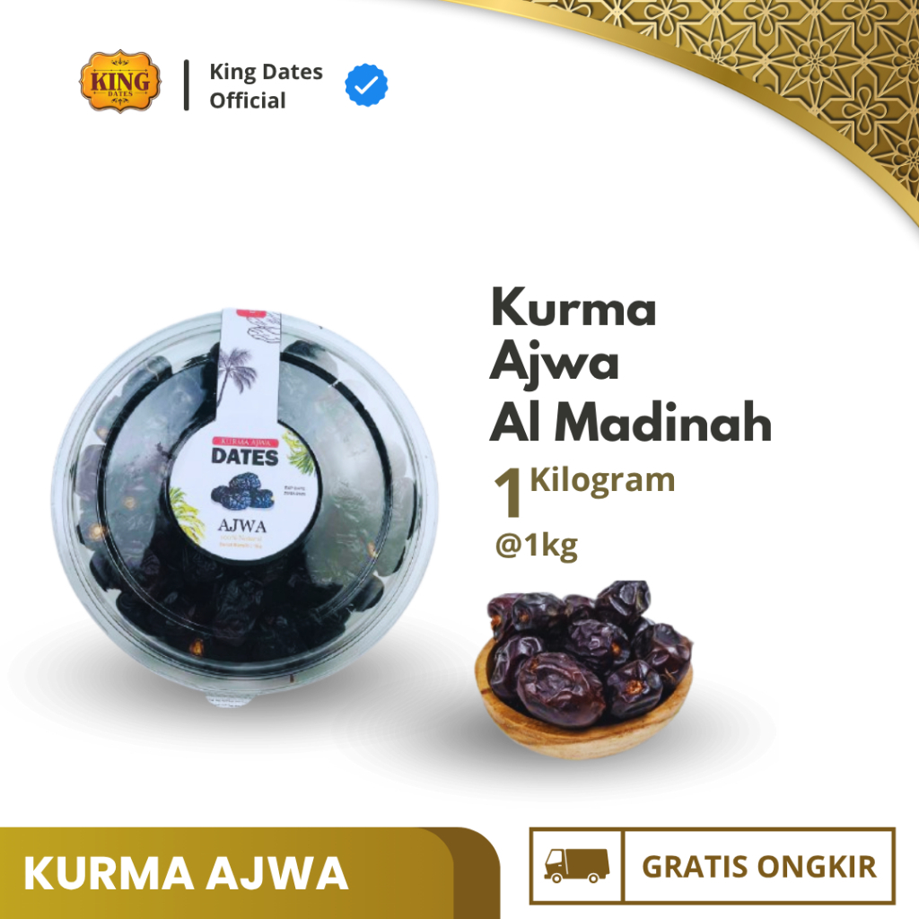 

Kurma Ajwa 1 KG Asli Madinah Kurma Nabi Ajwa Premium Original Saudi Arabia