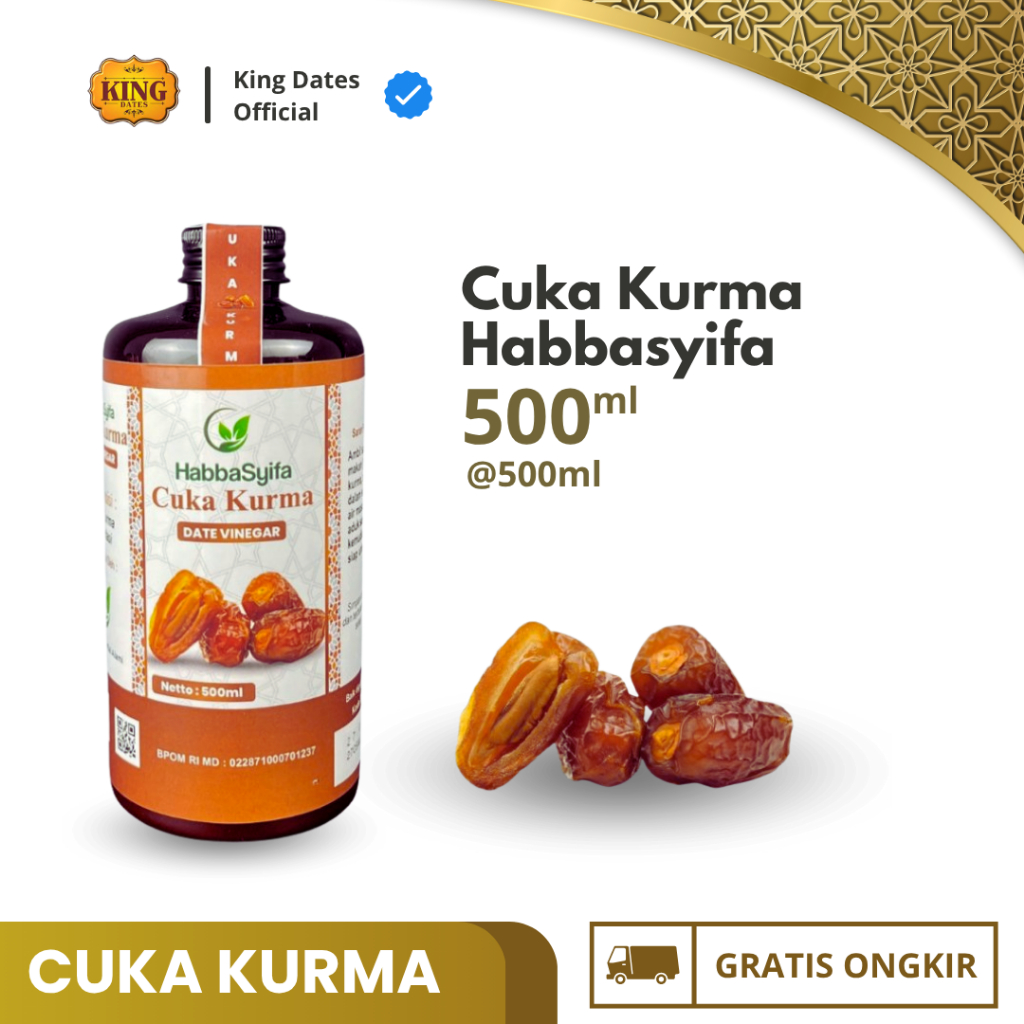 

Cuka Kurma Habbasyifa 500ml | Date Vinegar