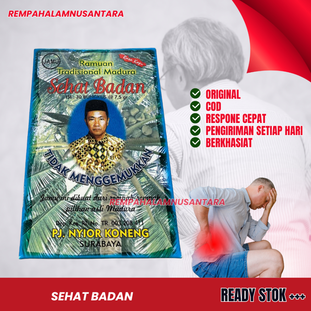 

Jamu Tradisional Serbuk Sehat Badan Original 30 Sachet