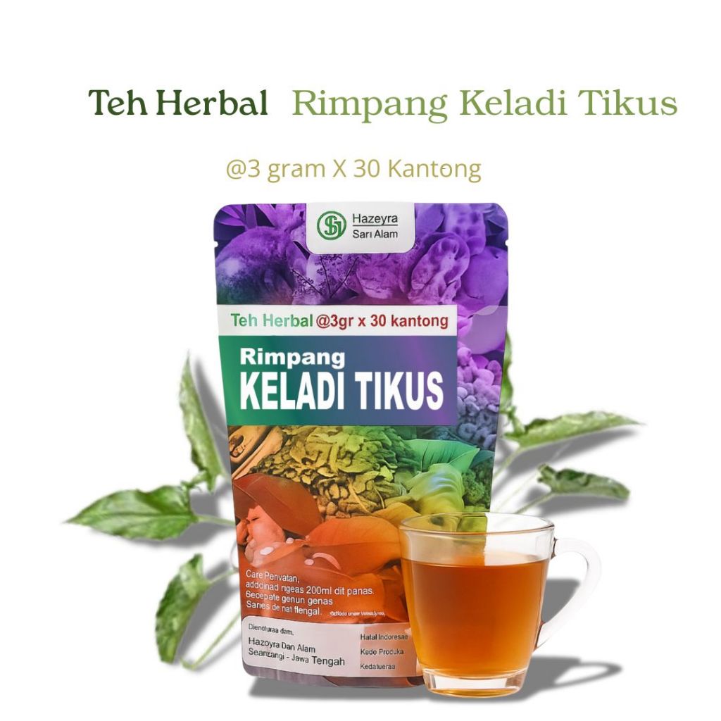 

teh herbal rimpang keladi tikus isi 30pcs