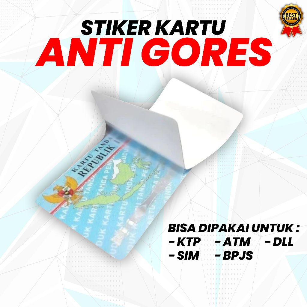 

STICKER PELINDUNG KARTU-STICKER ANTI GORES KARTU LENGKET TAHAN LAMA/TAHAN PANAS