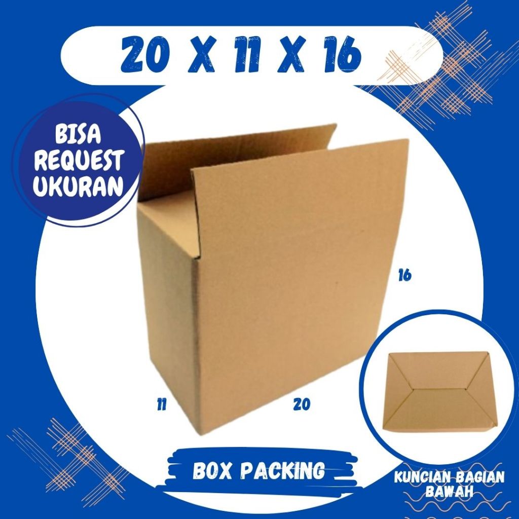 

Kardus 20x11x16 Box Packing A0 Dus Botol Jamu Kotak Olshop Kemasan Souvenir Madu Malang Grosir