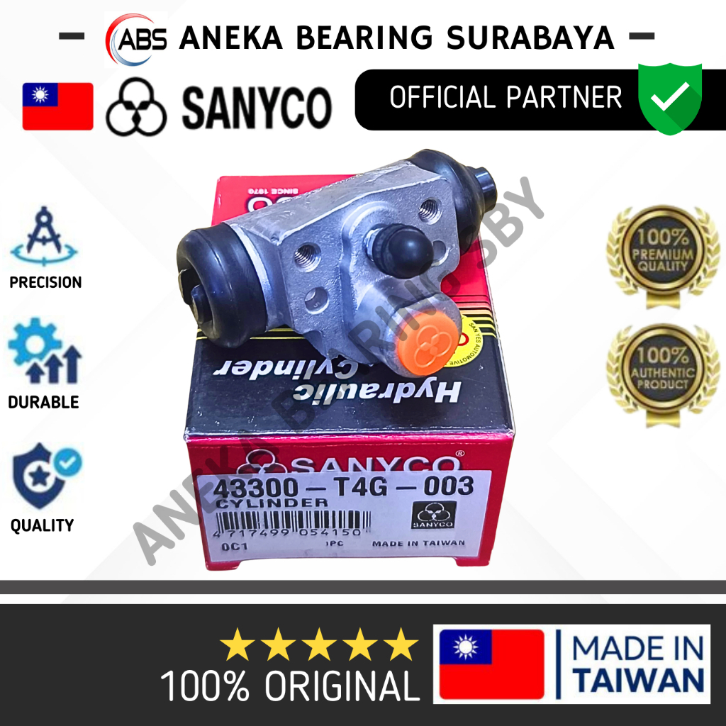 BLOK REM WHEEL CYLINDER BELAKANG HONDA ALL NEW JAZZ   43300-T4G-003  SANYCO ORIGINAL