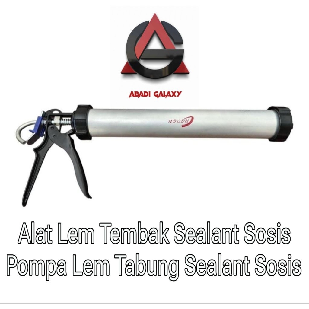 Alat Tembakan Lem Sealant Sosis / Pompa Lem Silent Sosis / Gun Silikon Sosis