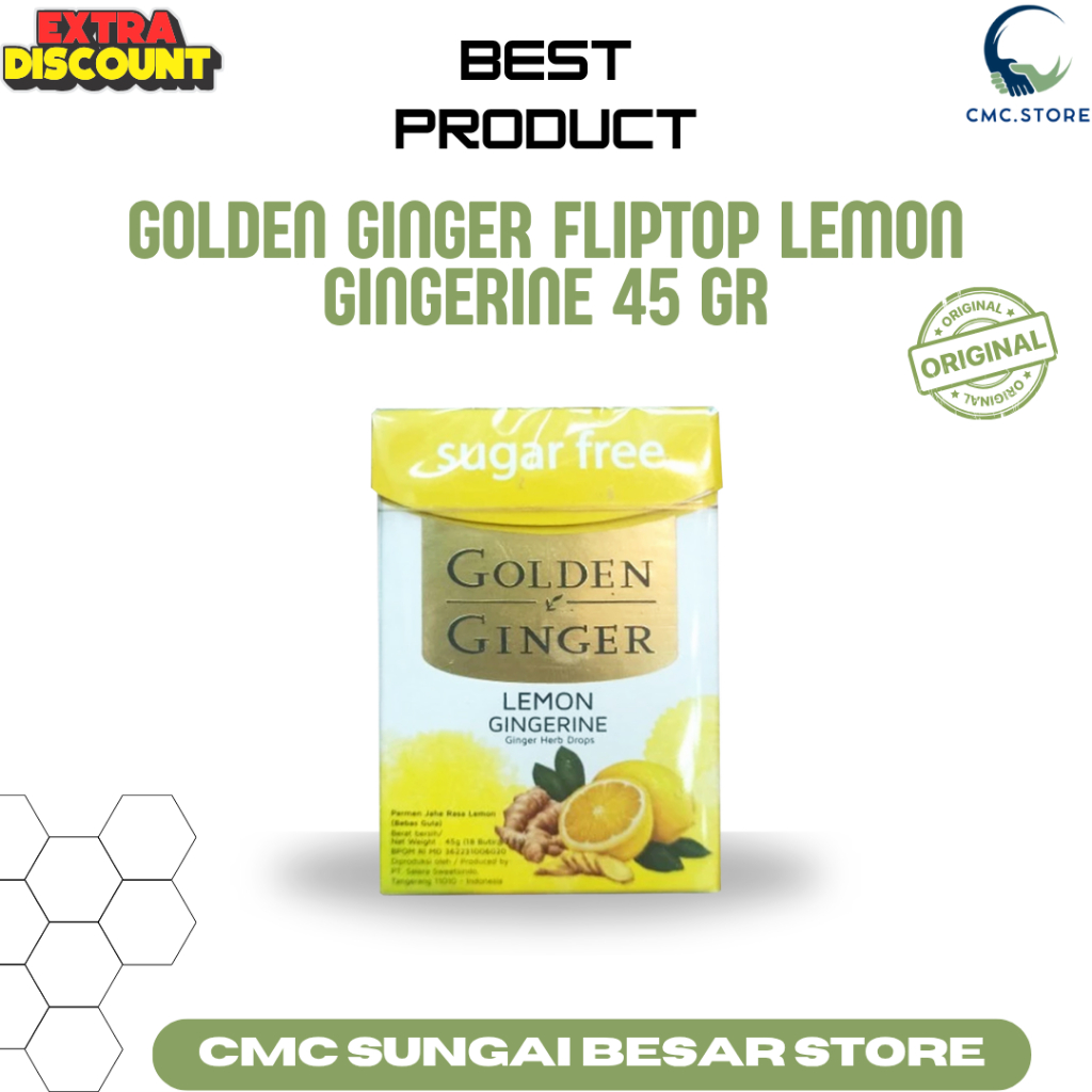 

Golden Ginger Lemon Gingerine Sugar Free 45 gram