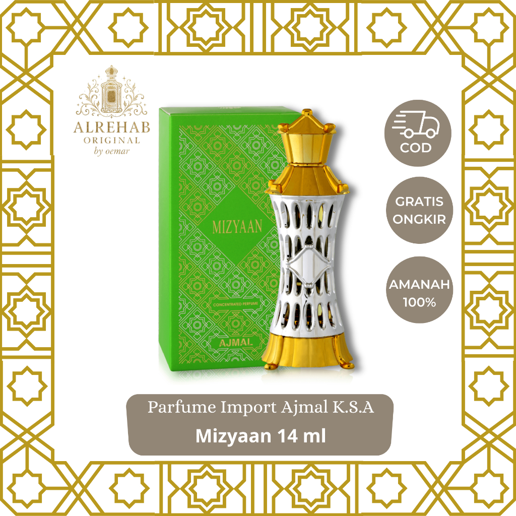 parfume mizyan by ajmal parfum import arab saudi tahan lama murah meriah Extrait de Parfum