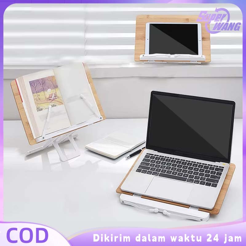 

1set Book Stand Reading Holder Multifungsi Pegangan Buku Berdiri Adjustable Stand Baca Buku