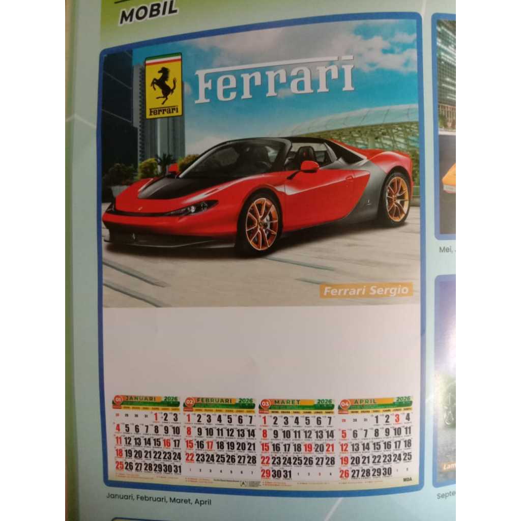 

Kalender 2026/Kalender promosi/minim order 50pcs