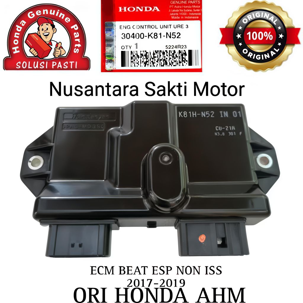( 30400-k81-n52 ) k81 N52 Asli ORIGINAL AHM HGP ecm ecu cdi k81h-N52-IN 01eng control unit