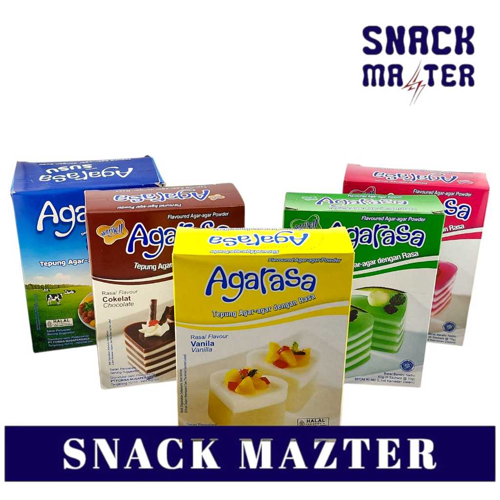 

Agarasa Tepung Agar-Agar Dengan Rasa - Isi 6 bks
