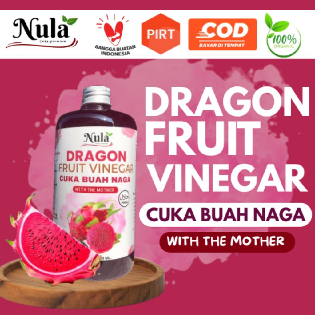 

CUKA BUAH NAGA ~ sehat dengan alami ~ cuka buah naga 500ml 250ml