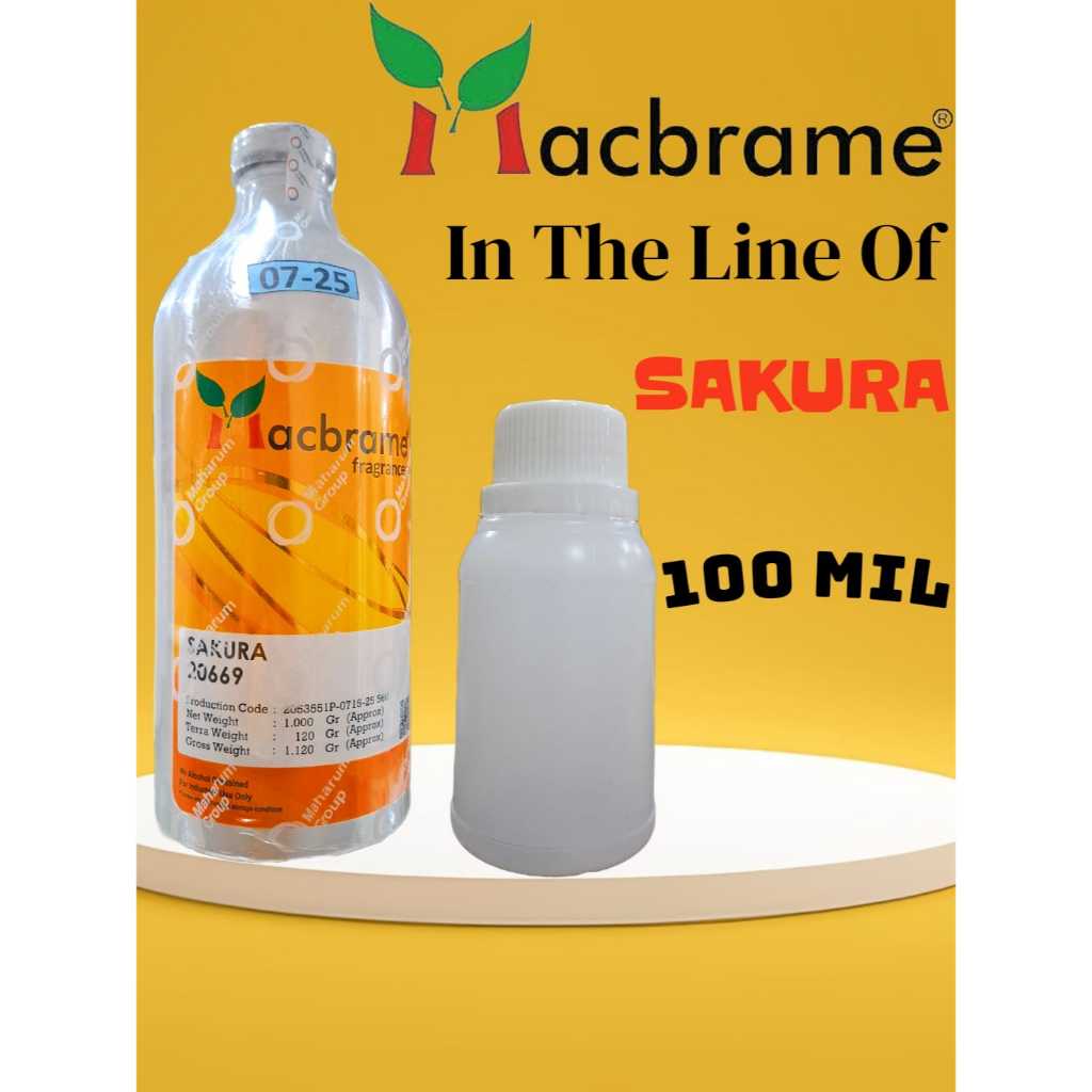 SAKURA LAUNDRY BIBIT PARFUM MURNI 100 ML. BY MACBRAME