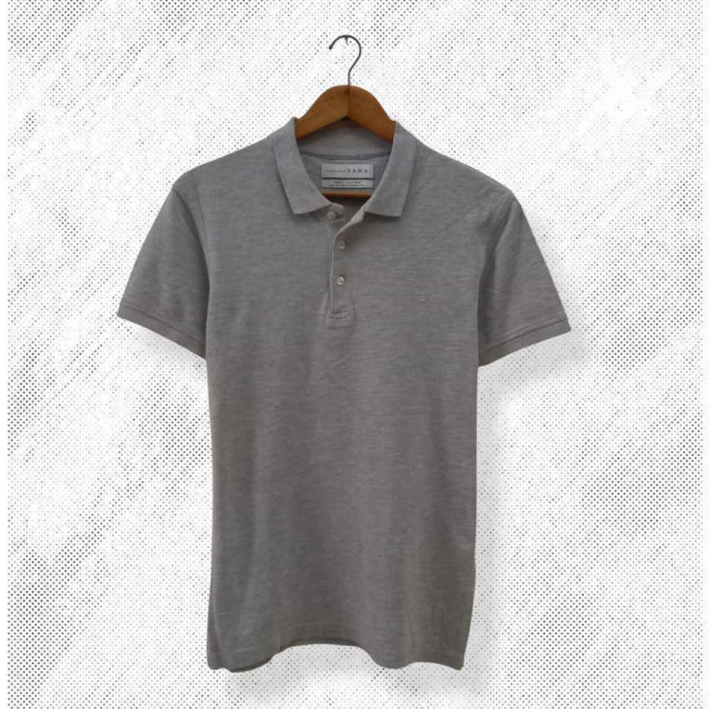 ZARA polo shirt pria , kaos kerah pria, atasan pria berkerah