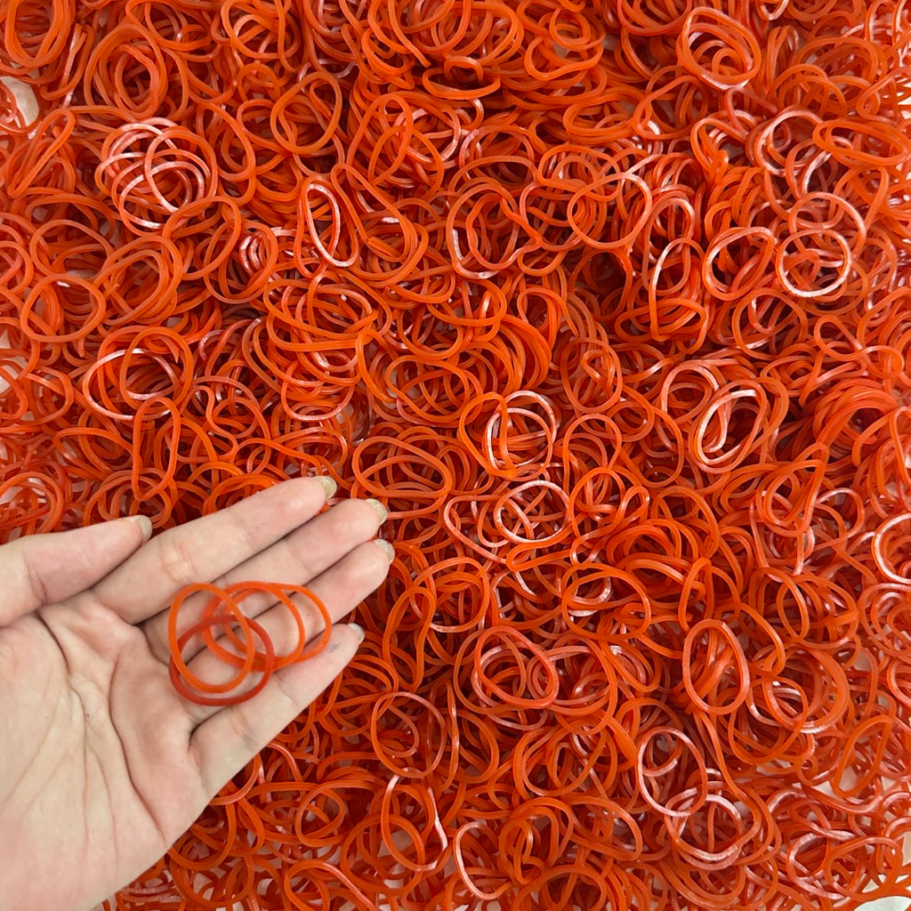 

KARET GELANG PENTIL MERAH 500gr CINCIN | KARET GELANG LUBANG KECIL MINI | KARET IKAT KECIL