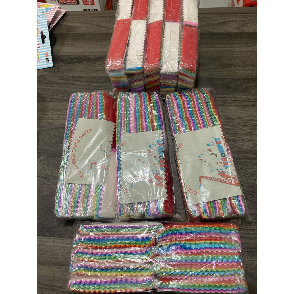 

(1 pak) Kertas Krep Potong warna warni