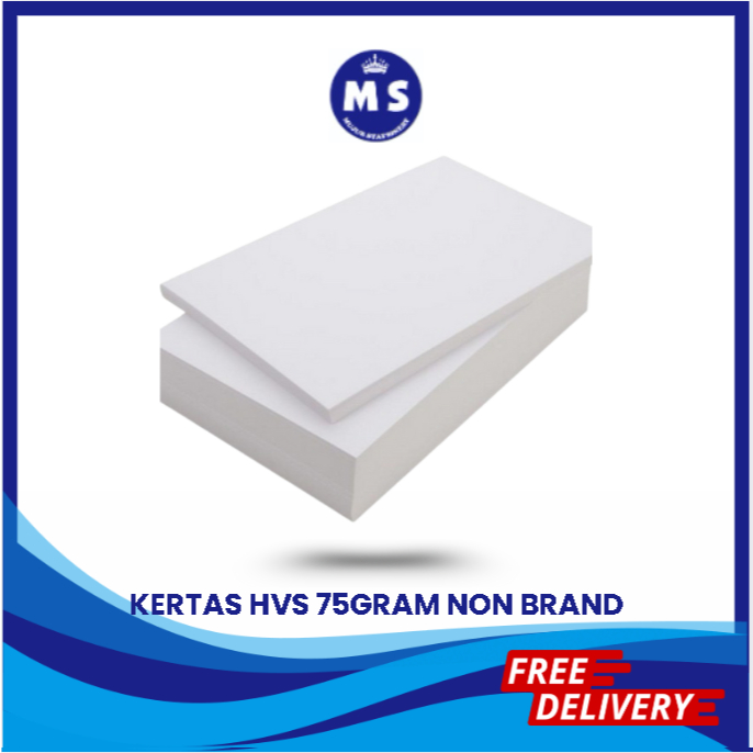 

KERTAS HVS UKURAN A4 DAN F4 75GR NON BRANDPER PAK ISI 50 LEMBAR