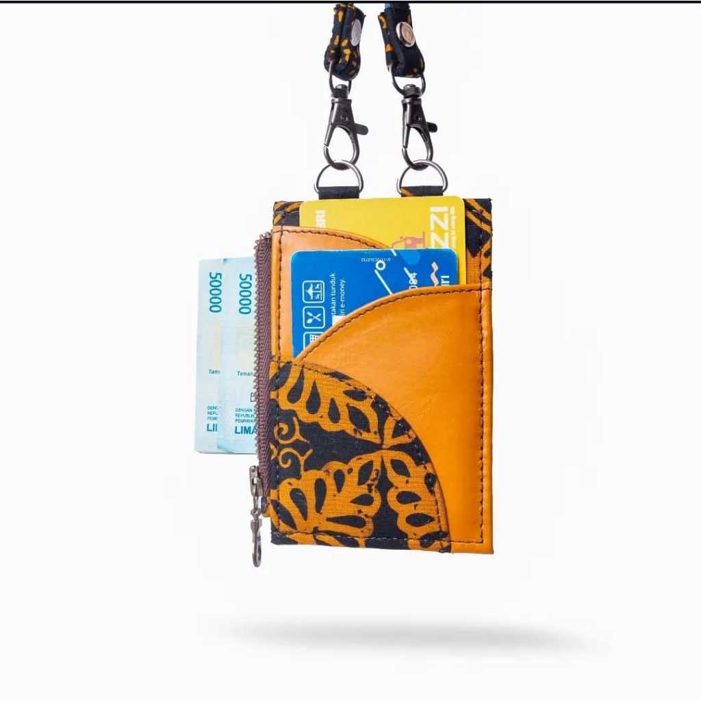 

GINDING - Amarilis Id Card - Nametag Holder kulit - Kulit Batik Premium - Fashion Kulit Bogor