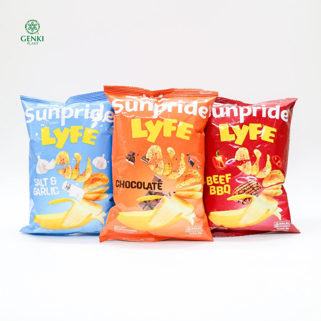 

Sunpride Lyfe Cavendish Banana Chips / Keripik Pisang - 55 g