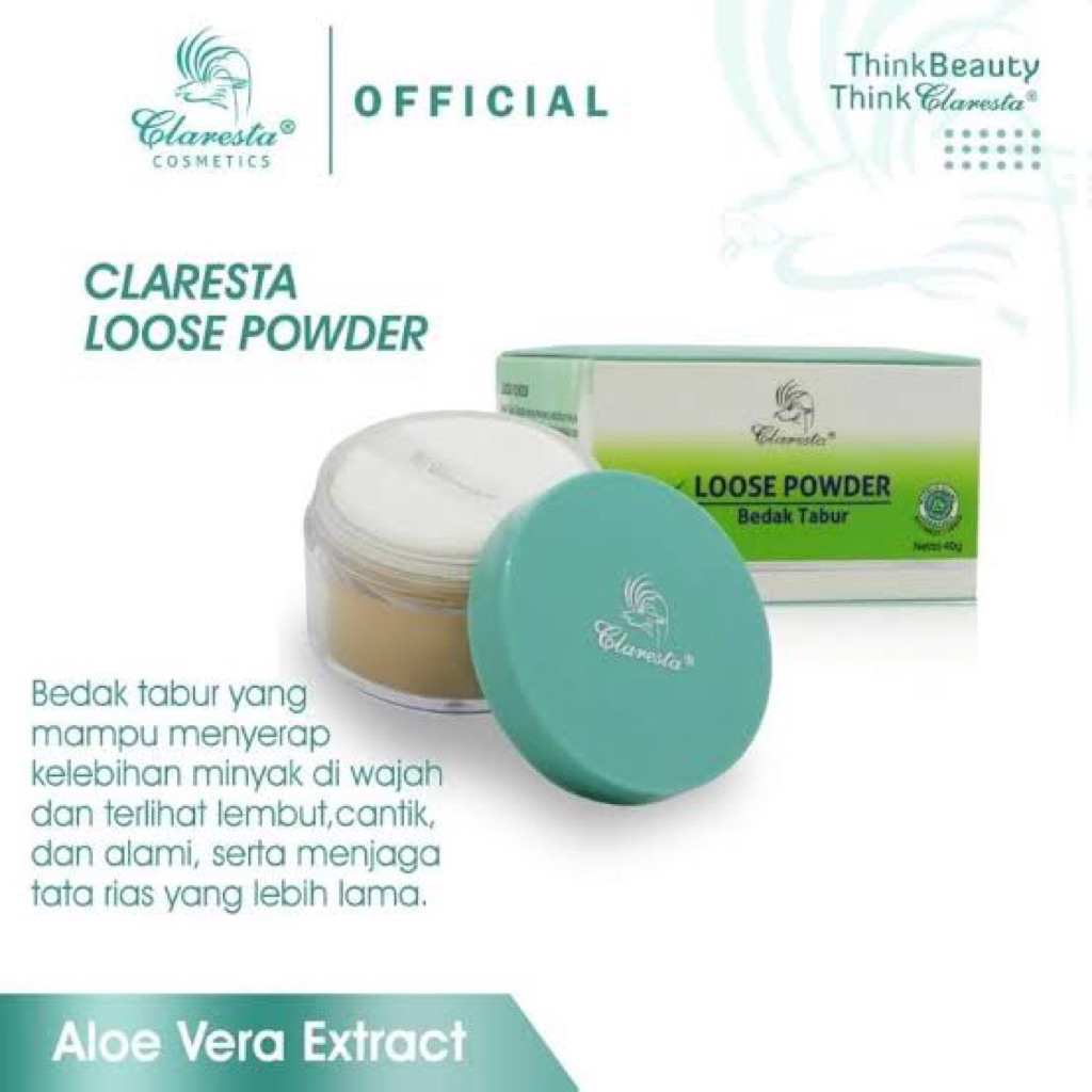 loos powder bedak tabur claresta