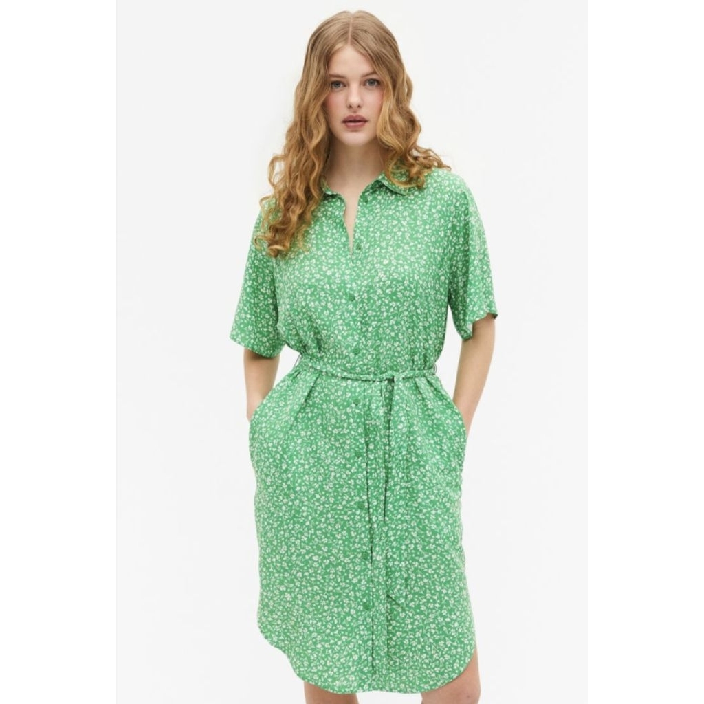Monki midi Dress hijau size S
